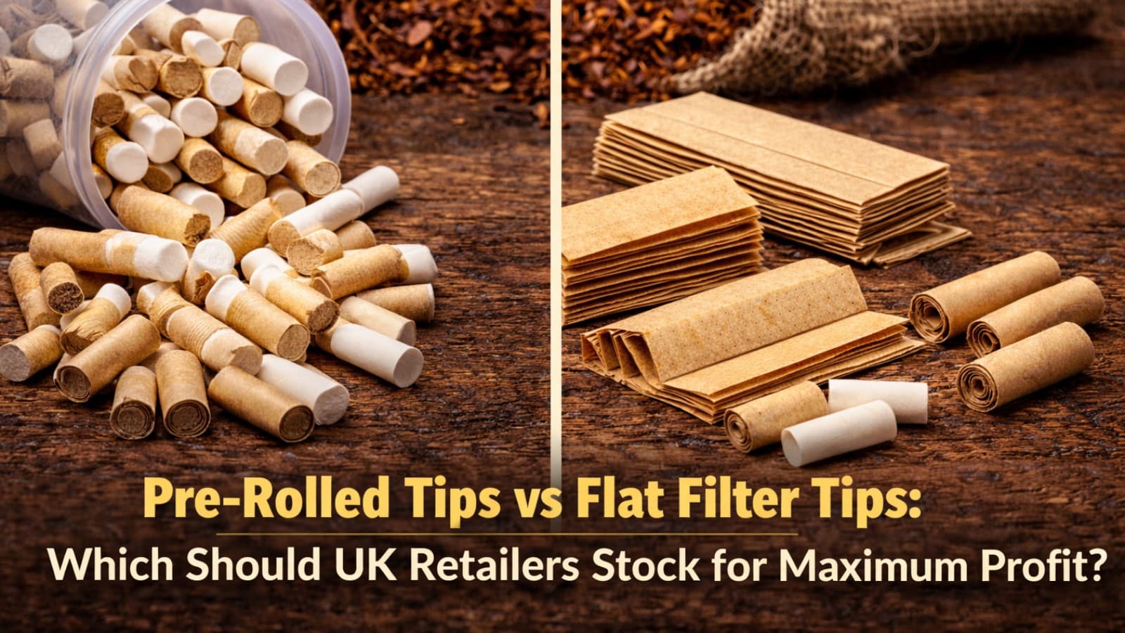 Pre-Rolled Tips vs Flat Filter Tips: Which Should UK Retailers Stock for Maximum Profit?