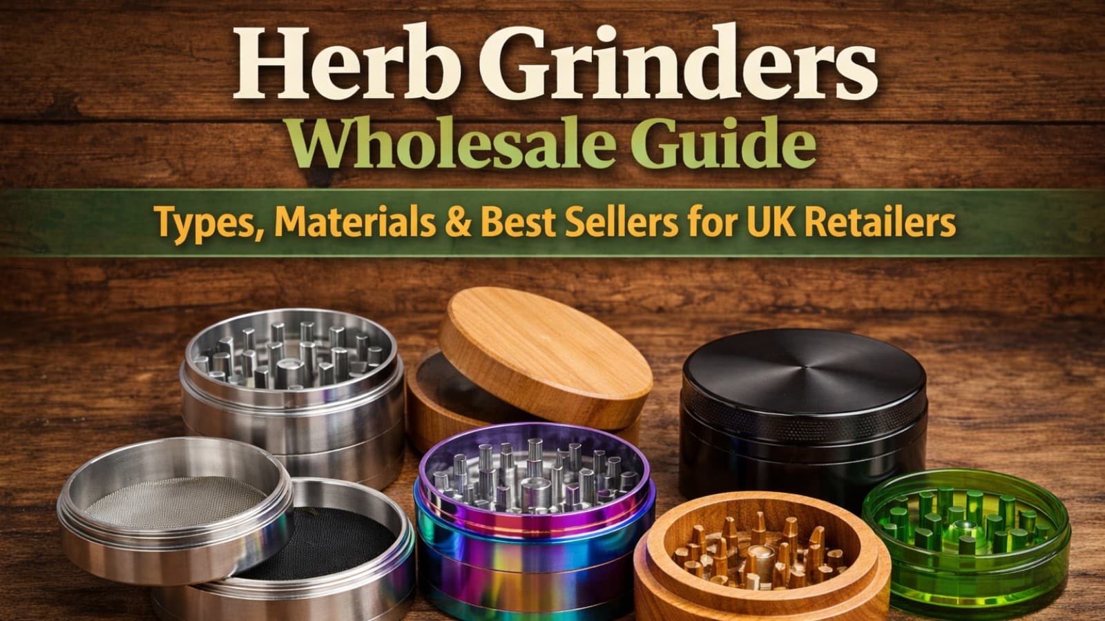 Herb Grinders Wholesale Guide: Types, Materials & Best Sellers for UK Retailers