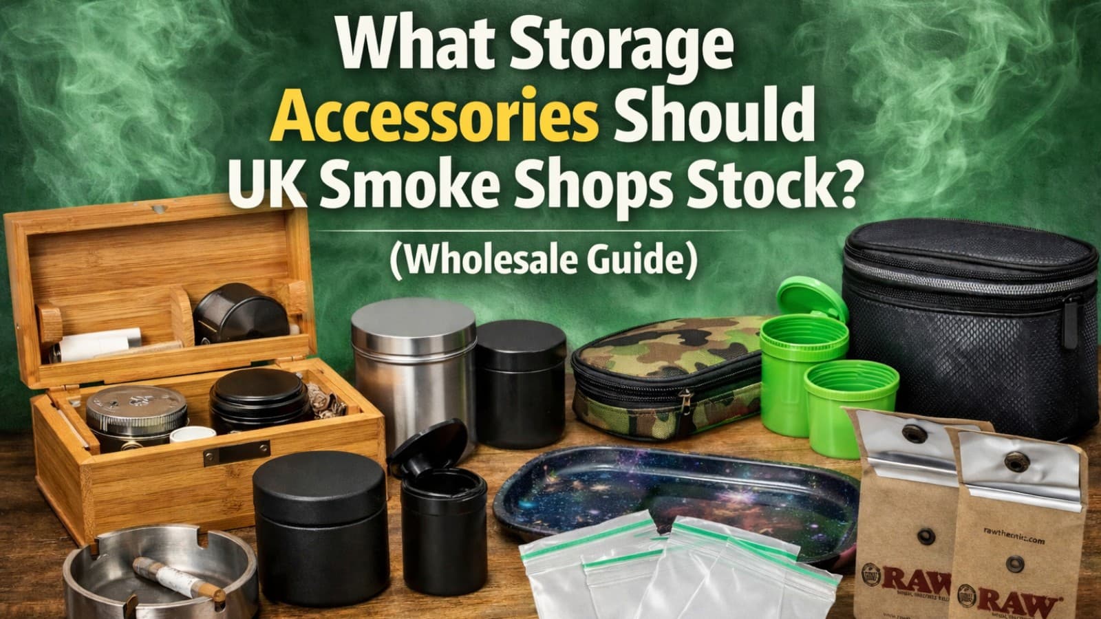What Storage Accessories Should UK Smoke Shops Stock? (Wholesale Guide)