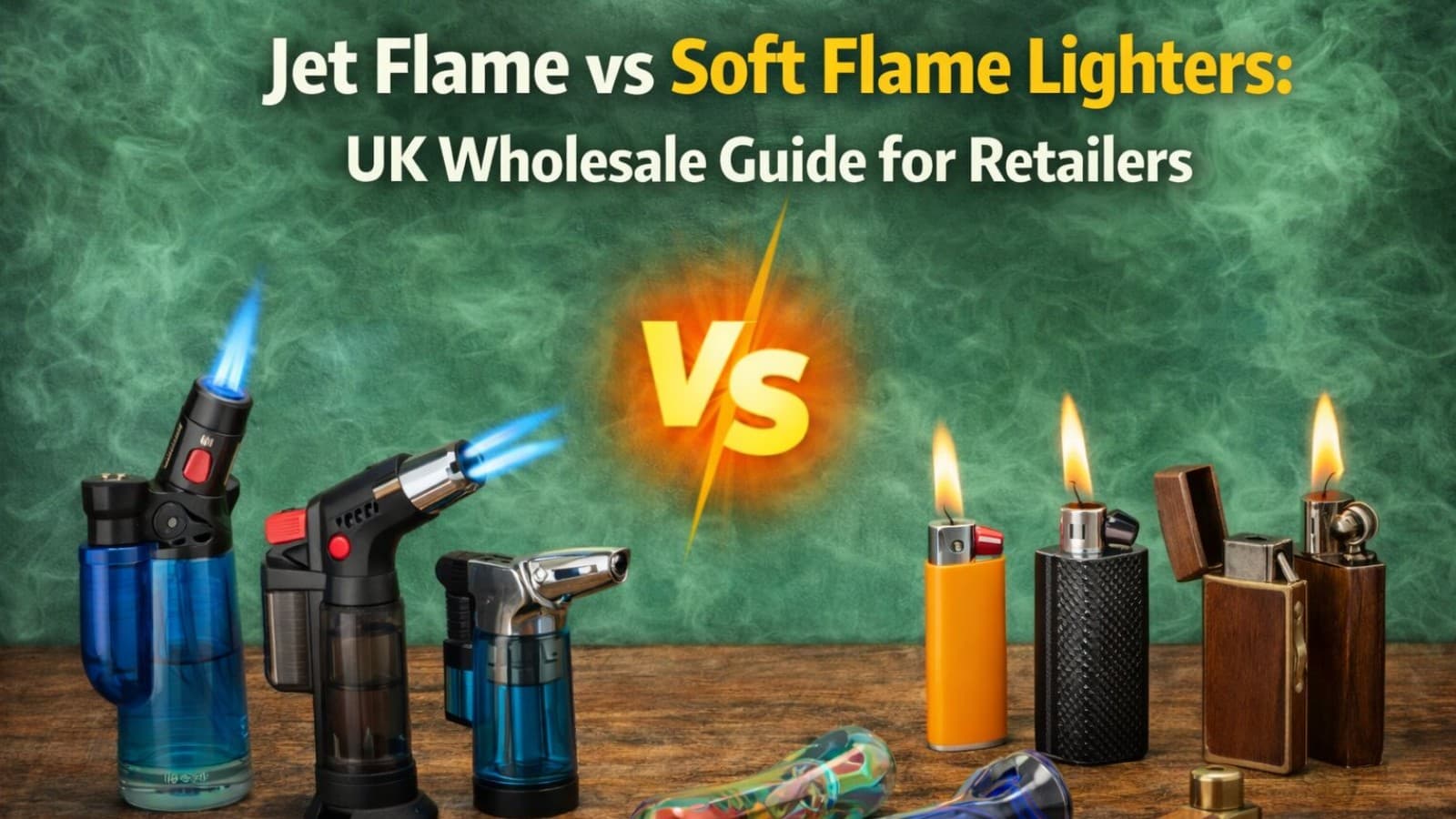 Jet Flame vs Soft Flame Lighters: UK Wholesale Guide for Retailers