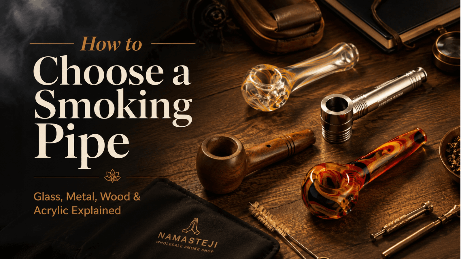 How to Choose a Smoking Pipe: Glass, Metal, Wood & Acrylic Explained | Namasteji