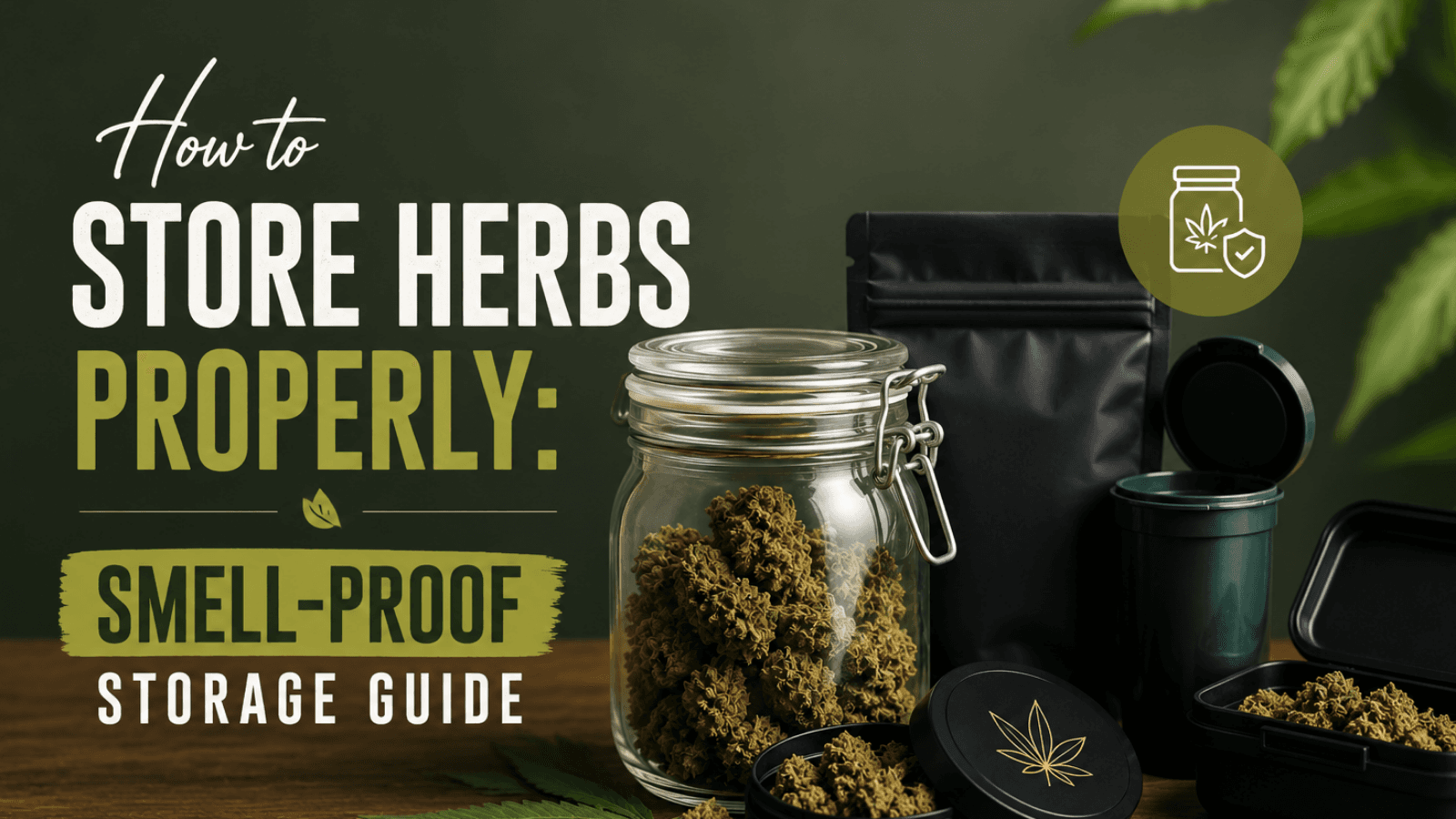 How to Store Herbs Properly: Smell-Proof Storage Guide | Namasteji