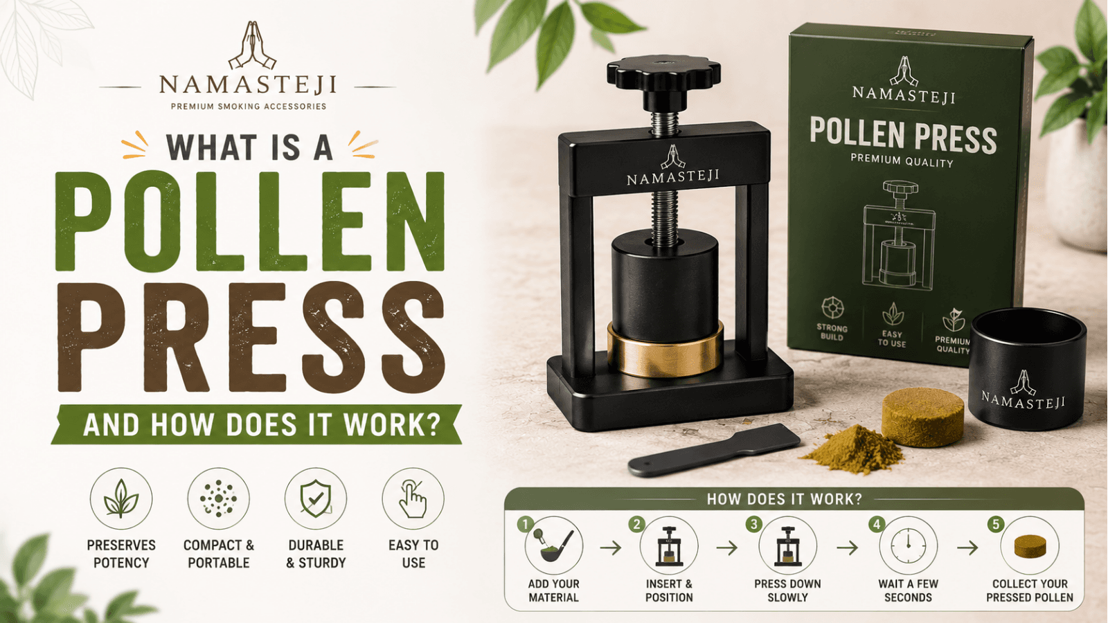 What Is a Pollen Press and How Does It Work? | Namasteji