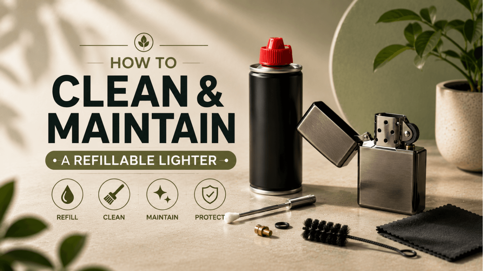 How to Clean and Maintain a Refillable Lighter | Namasteji